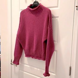 SHE + SKY mock neck sweater Size M good shape